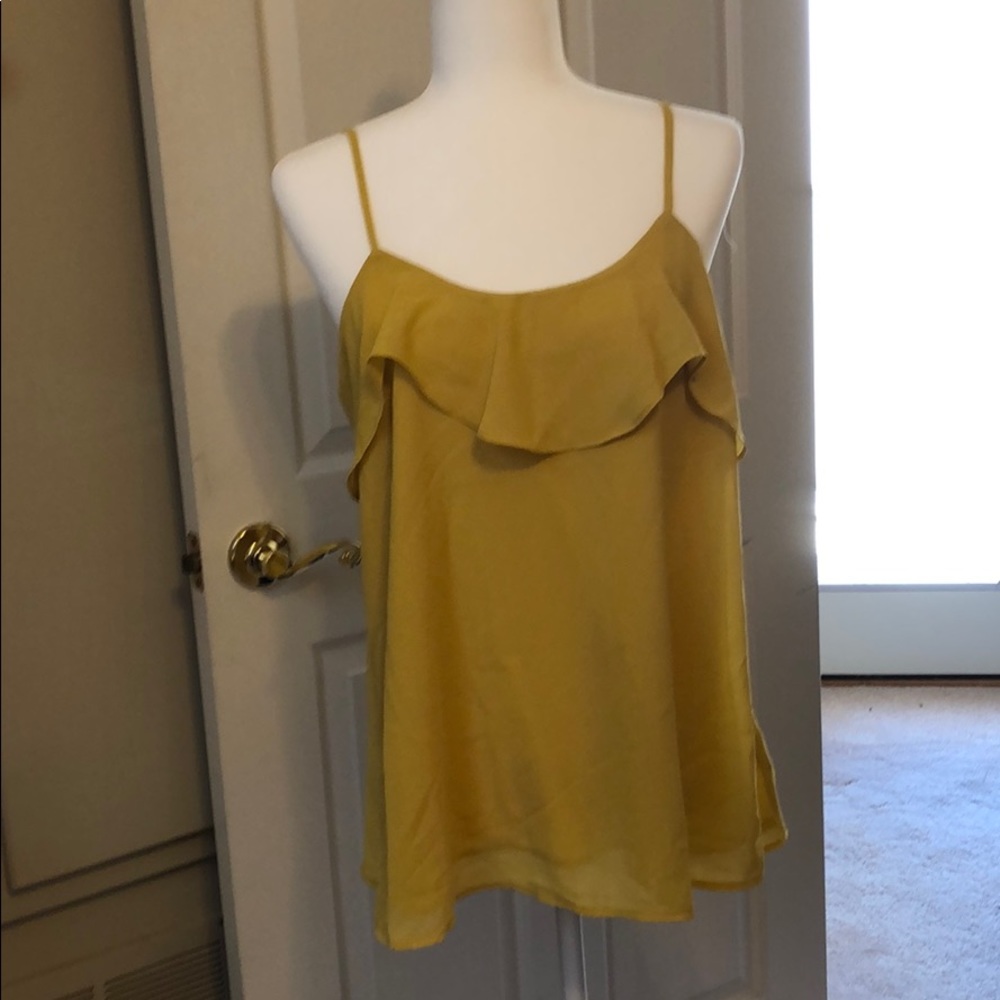 Low back ruffle top